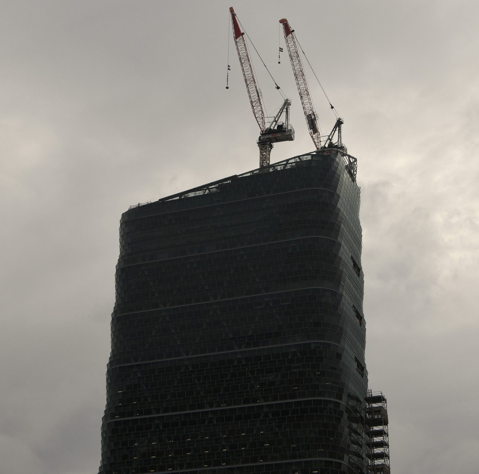 The near-complete Atlassian Central tower, Atlassian's Sydney headquarters, at Railway Square, photographed October 2026.